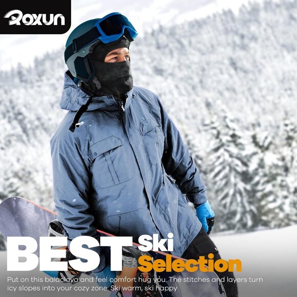 ⚡Ski Mask Balaclava Pro Windproof Thermal Face Cover & Neck Warmer for Winter - Picture 4 of 7